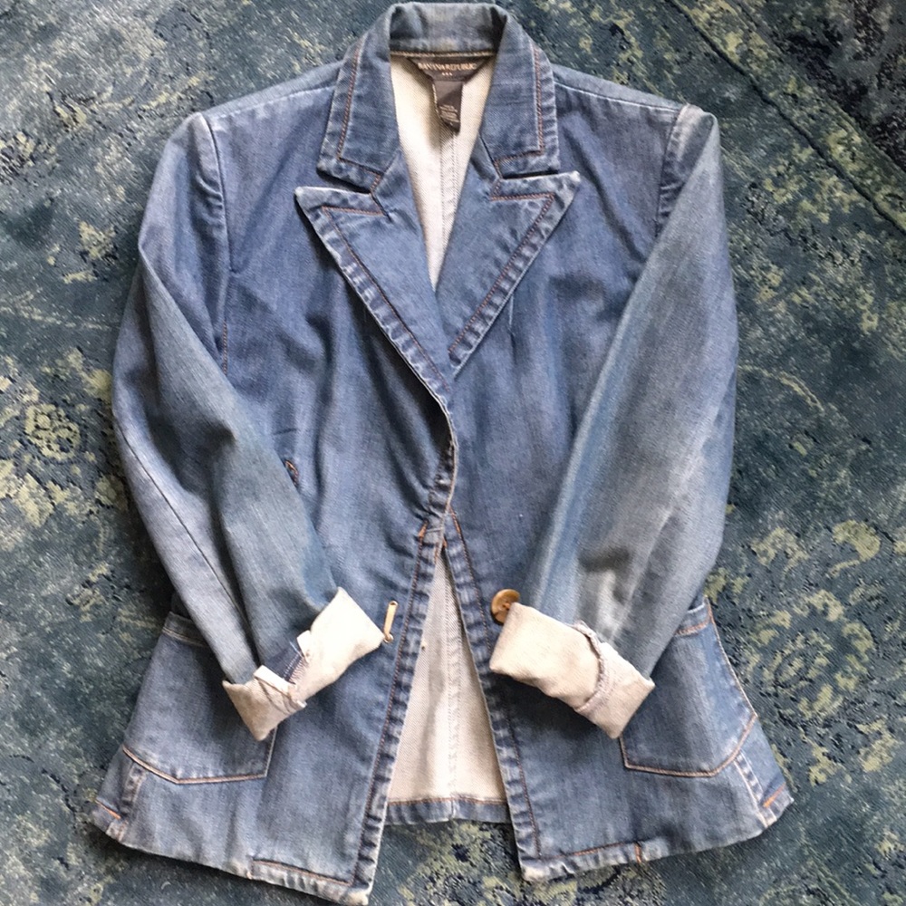 Banana republic jean blazer